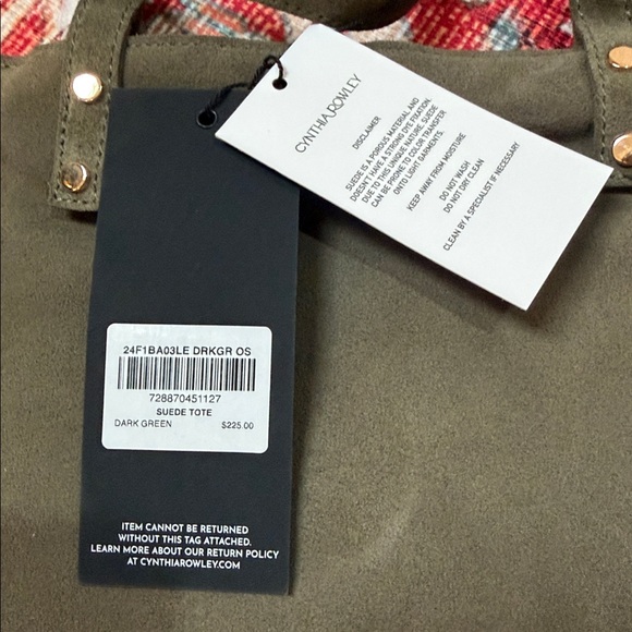 Suede Cynthia Rowley mini tote - Picture 5 of 8